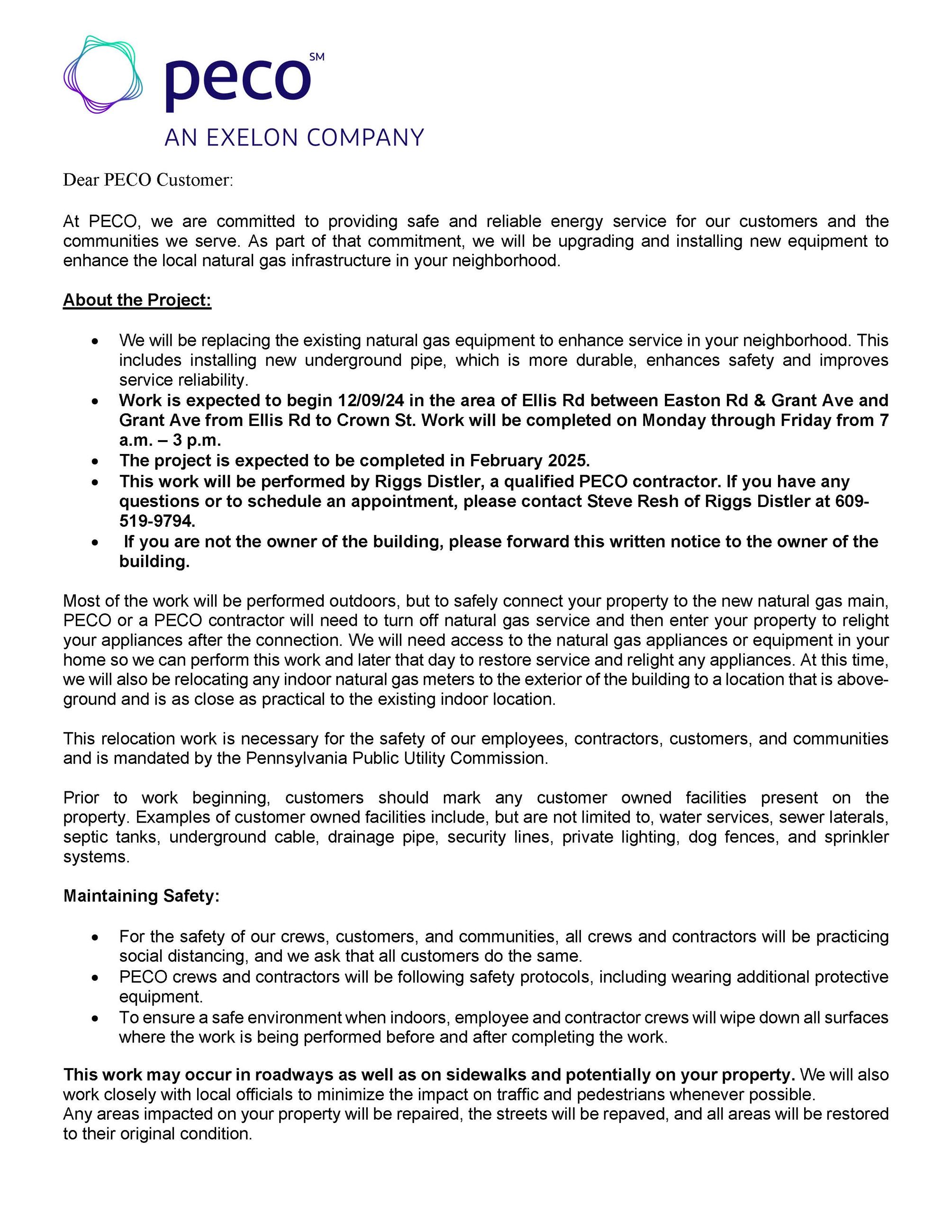 2024 PECO - CUSTOMERLETTER_1824445_UpperMoreland_Ellis_Page_1