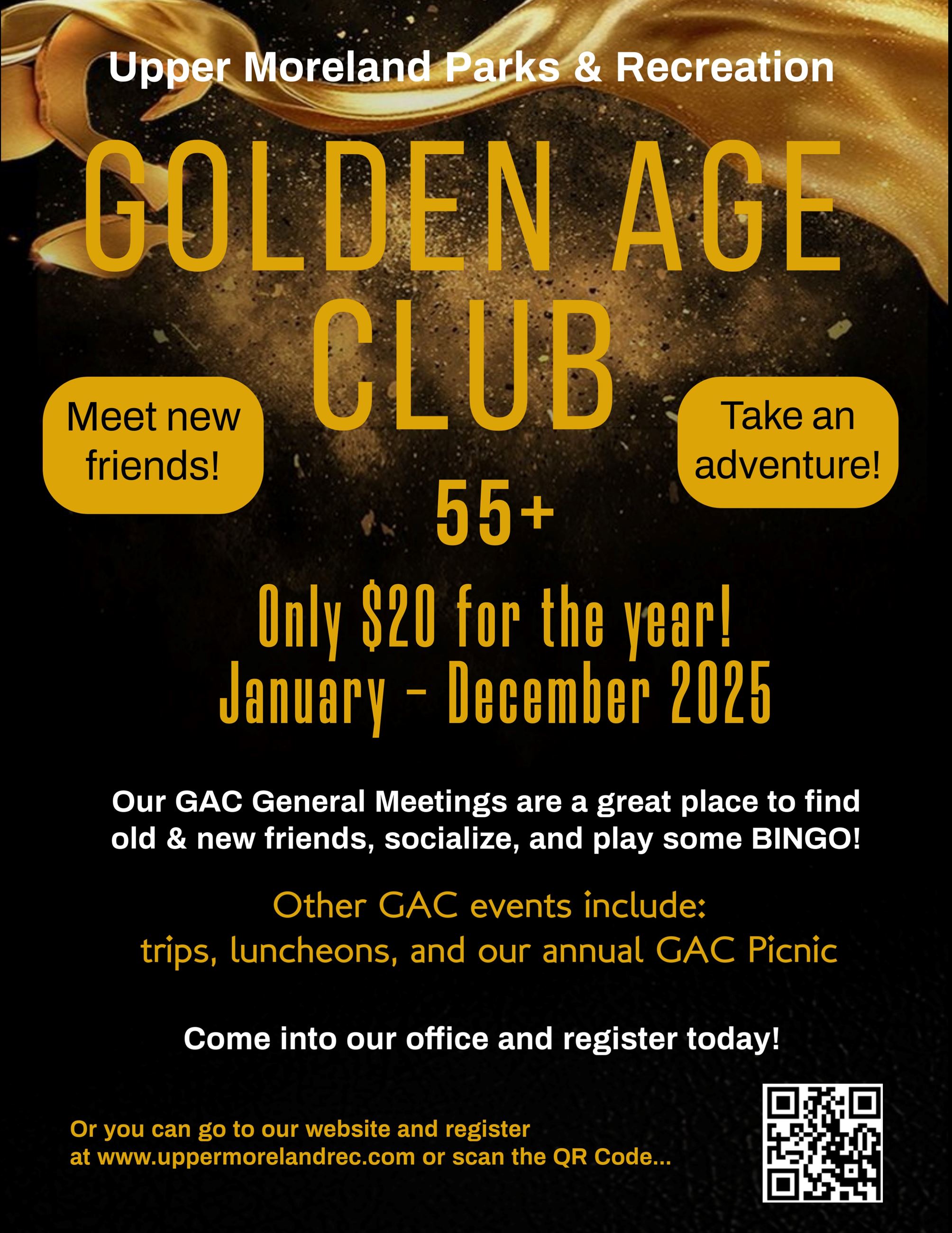 2025 UMPR Golden Age Club Flyer