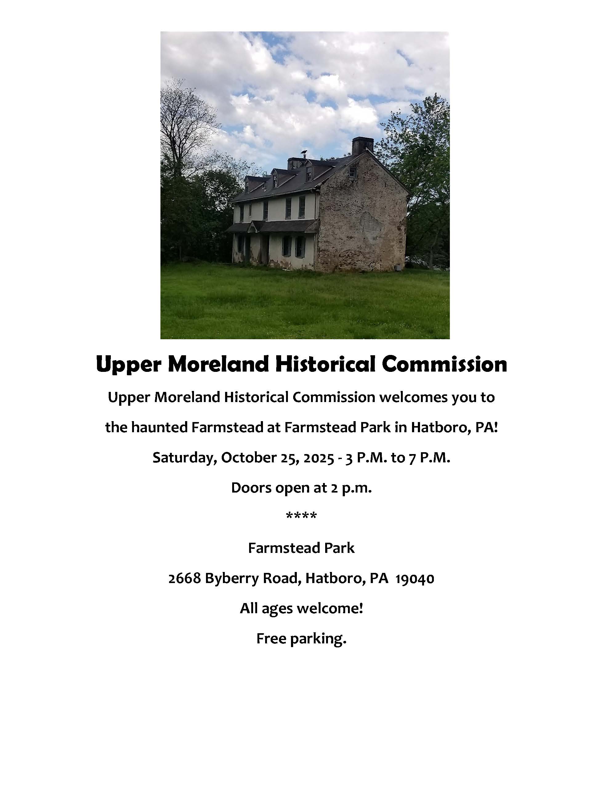 2025 10-25 UM Historical Commission - Haunted Farmstead